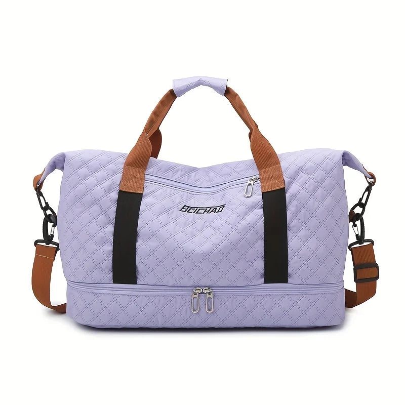 Skanto | Travessia Reiseduffel med Skofor<|vq_635|>Compartment | Stor Kapasitet & Argyle Design | Nylon Weekendbag for Sport, Korte Turer & Hverdagsbruk