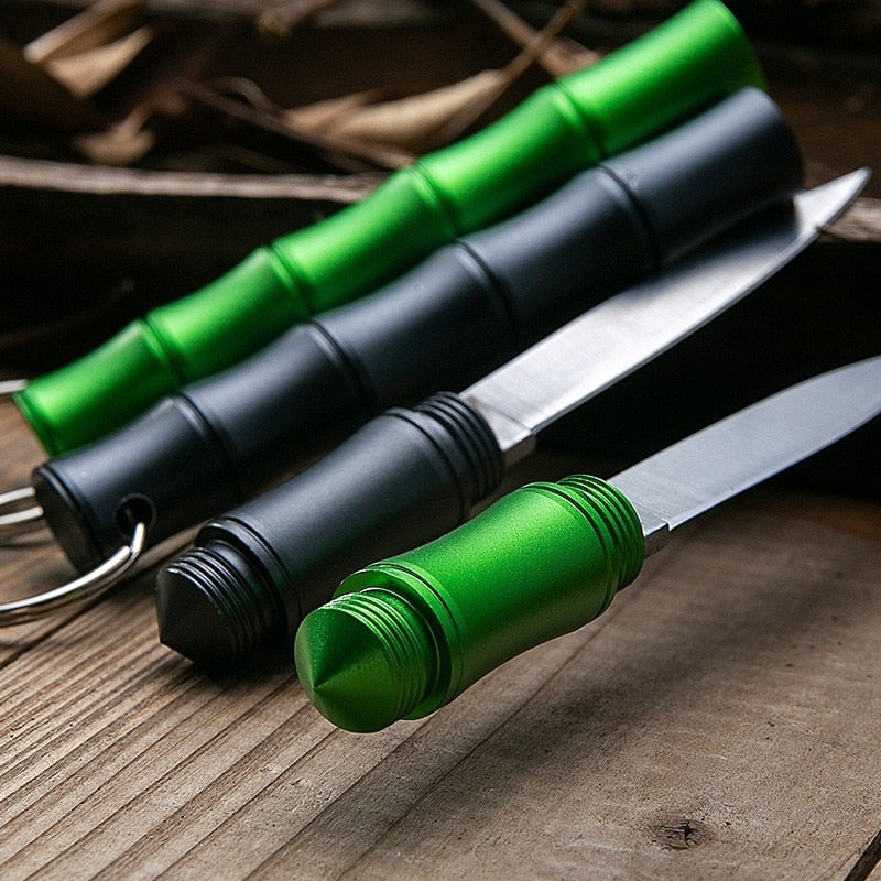 Bamboo Bærbar Selvforsvars Camping Kniv | Skanto