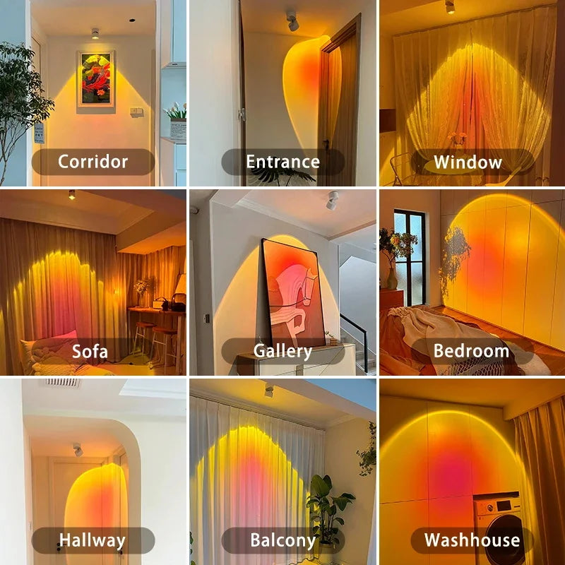 Skanto | LED Solnedgang Atmosfære Vegg Spotlights