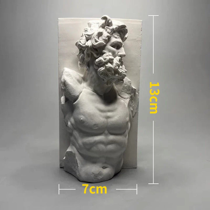 Skanto | Nordisk INS Stil Karakter Gips Statue DIY Malt Skisse Fotografi Rekvisitter Bord Dekorasjoner Hjem Kunst Gips Dekorasjon