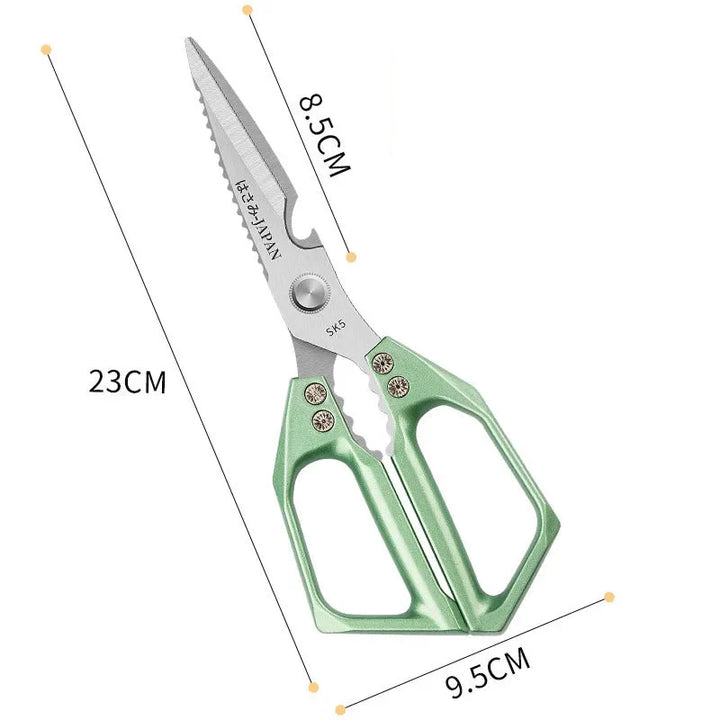 Skanto | Multifunksjonelle kjøkkensaks | Rustfritt stål SK5 | For kjøtt, fisk & grønnsaker | Ergonomisk håndtak