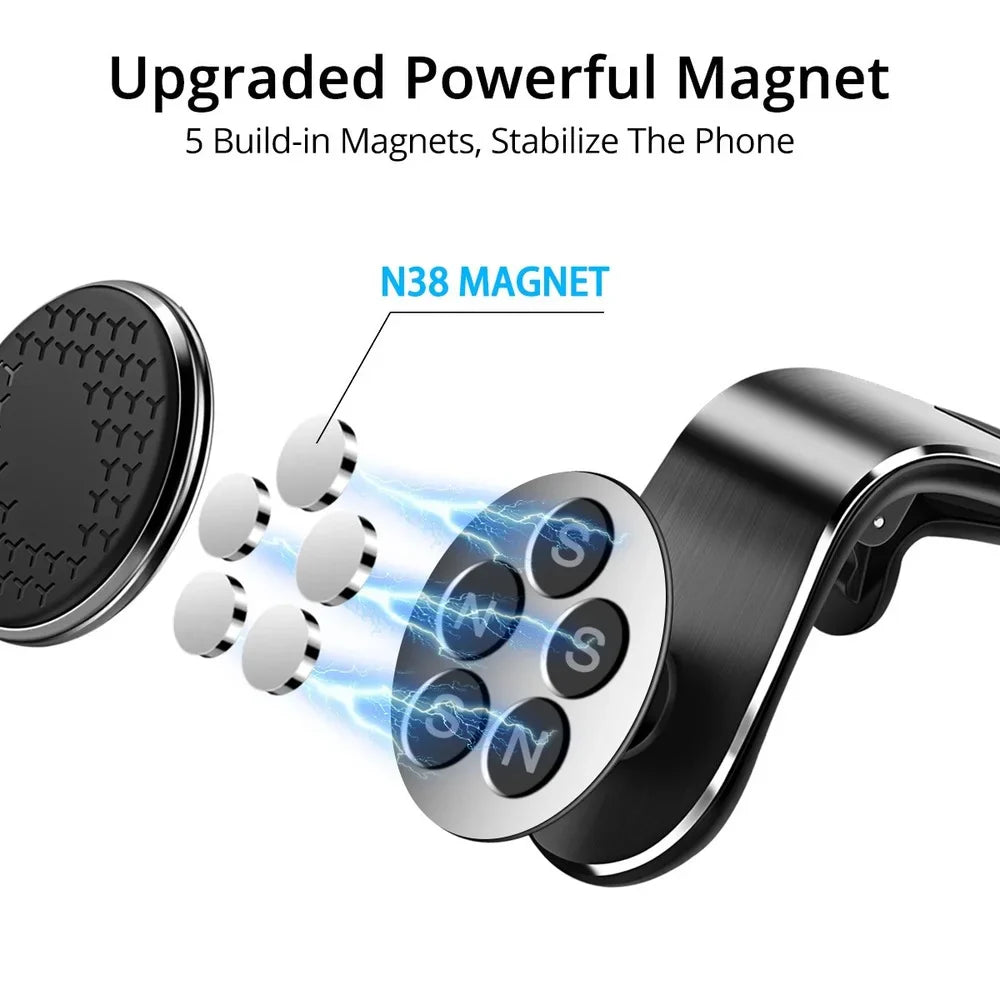 Skanto | Magnetisk Bil Luftventil Klipp Mobilholder