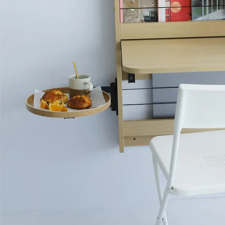 Teleskopisk veggmontert minibord for kaffe