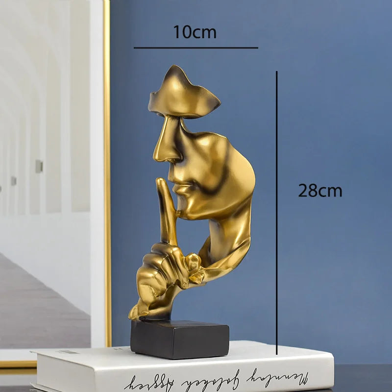 Silent Thinker Abstract Face Home Decor | Skanto
