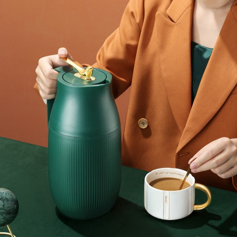Skanto | ThermoMax | Stor Minimalistisk Isolert Rustfritt Stål Flaske – Dobbelvegget Termoflaske