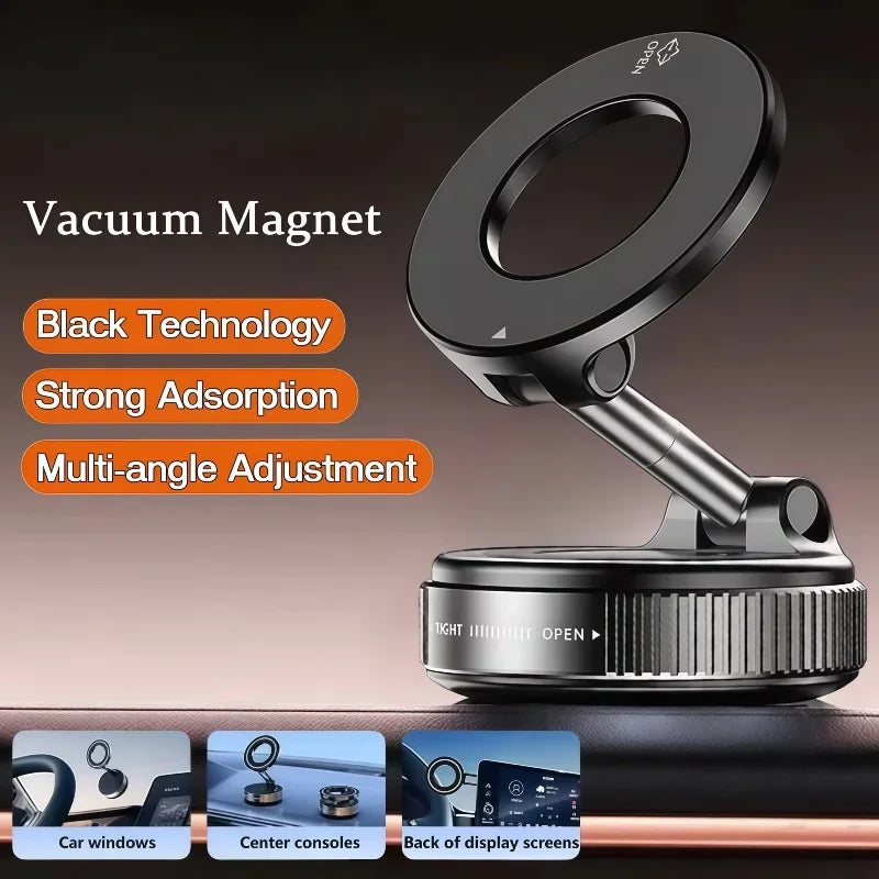 Magnetisk Telefonholder | Med Vakuum Sugekop | 360° Justerbar | Skanto