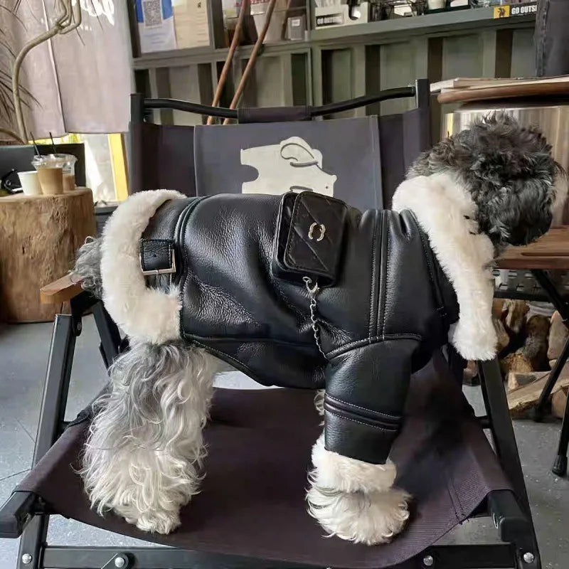 Skanto | Biker Motorsykkel Bomull Hund Frakk