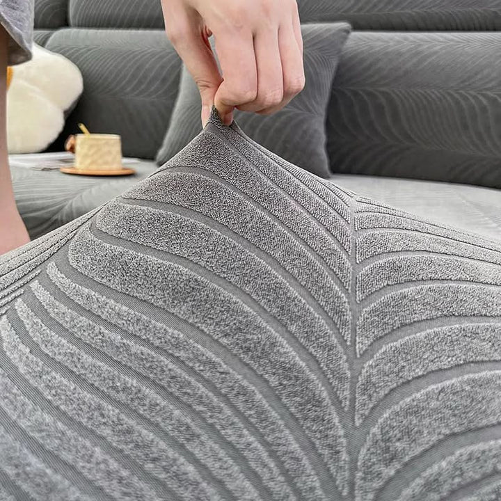 Skanto | PlushSecure - Elegant Jacquard Sofa Cover for Non-Slip Comfort