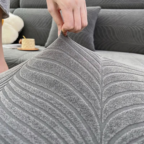 Skanto | PlushSecure - Elegant Jacquard Sofa Cover for Non-Slip Comfort