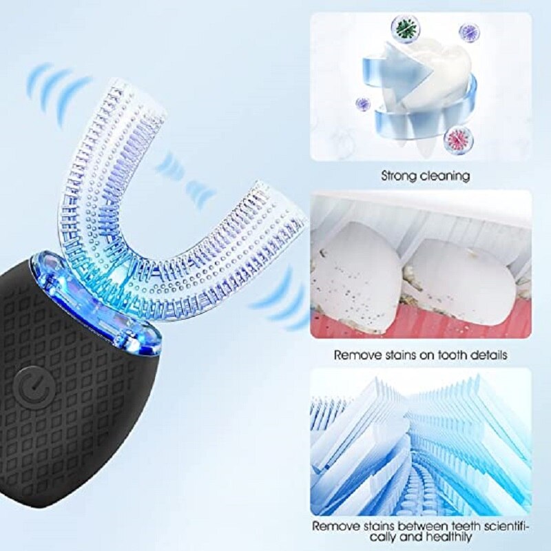 Skanto | Clean360 U-Form Blå Lys Tannrensere