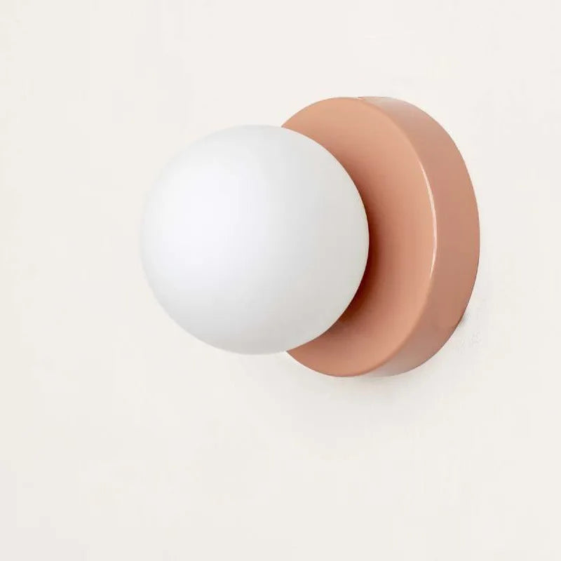 LumiGlobe - Moderne Vegglampe med Glassblokk i Mid-Century Stil Skanto