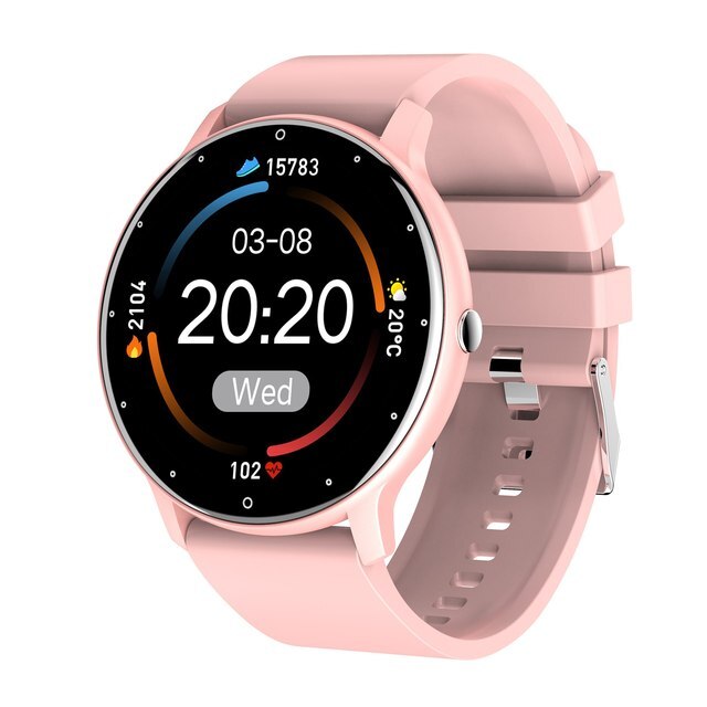 Skanto | PulseTrack Slim Smartwatch – Vanntett, Helseovervåking & Full-Touchscreen