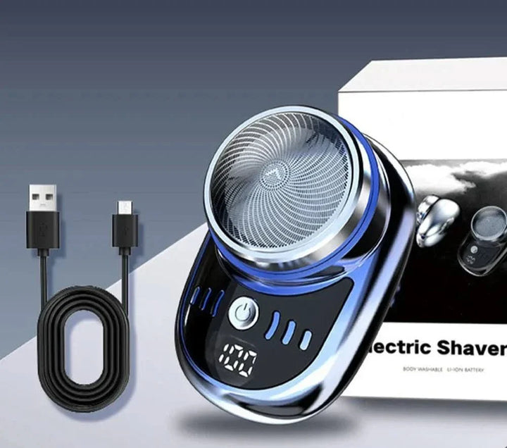 Skanto | Kompakt USB barberhøvel for reising med digital batteridisplay