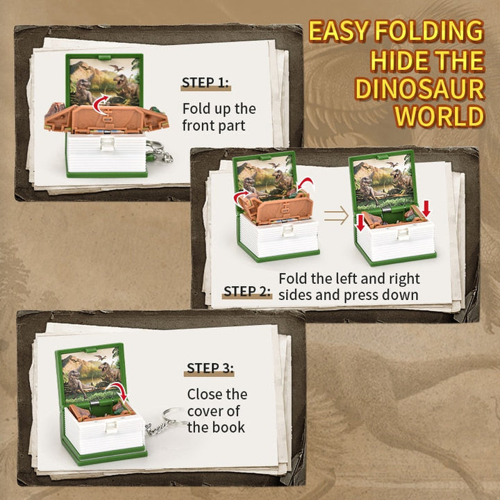 Skanto | 3D Dinosaur Mini nøkkelkjede leketøy