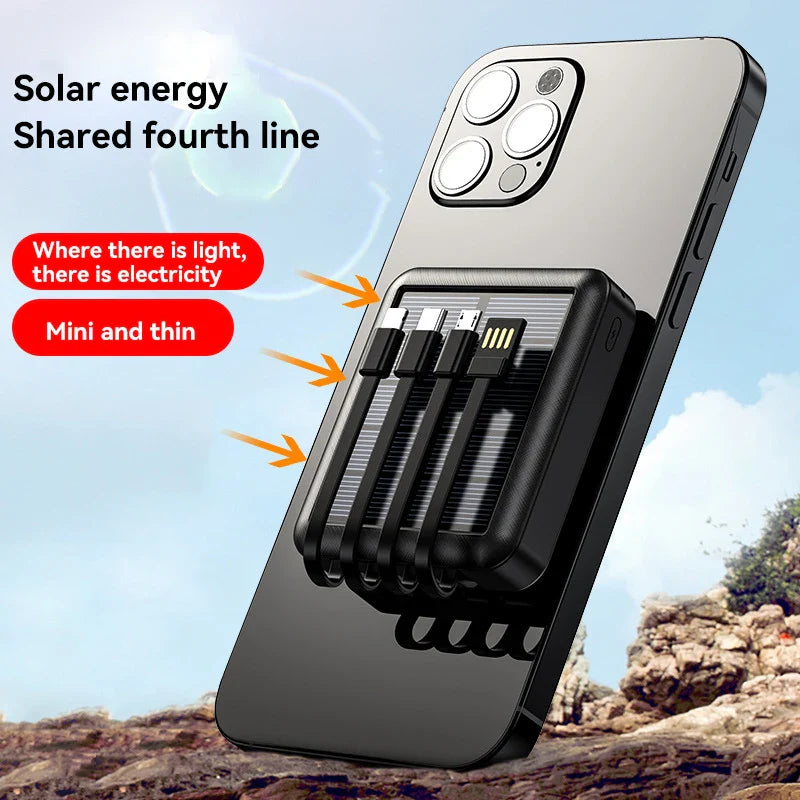 Skanto | 4 i 1 Solenergi-ladende Power Bank