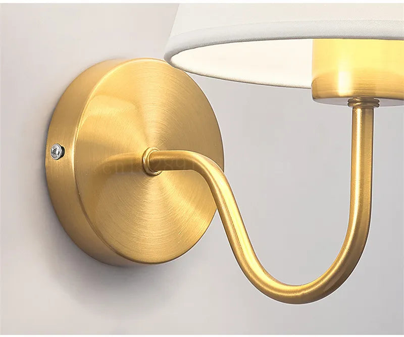 Skanto | RusticGlow - Vegglampe av Stoff i Amerikansk Stil
