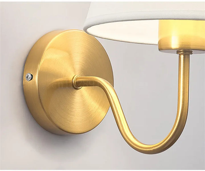 Skanto | RusticGlow - Vegglampe av Stoff i Amerikansk Stil