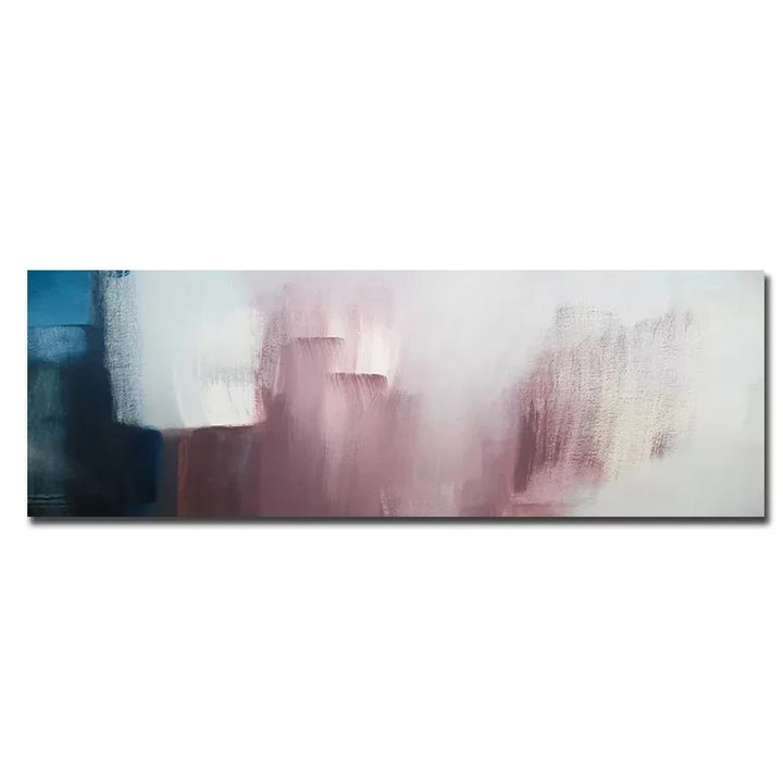 Bredde Format Abstrakte Nyanser Av Blå Mauve Lilla Veggkunst Fine Art Lerretsutskrift Moderne Bilde For Over Sofaen Stort Bilde For Over Sengen | Skanto