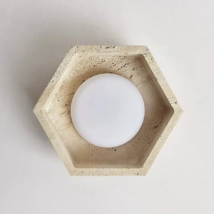 Skanto | Wabi Sabi Travertin LED Taklampe