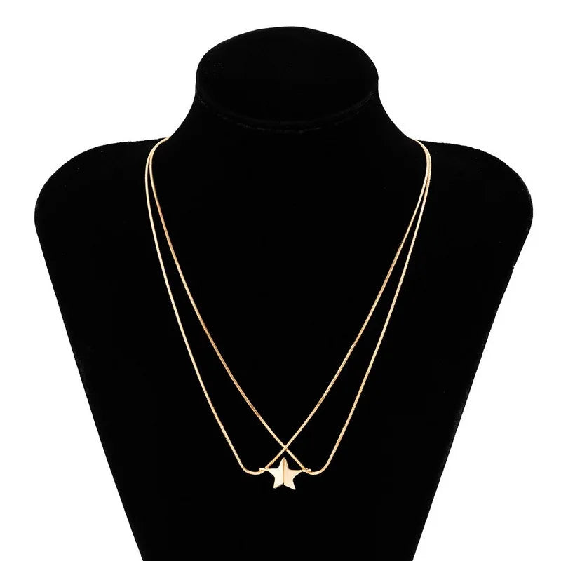 Skanto | Dainty Magnetic Star Necklace Pair