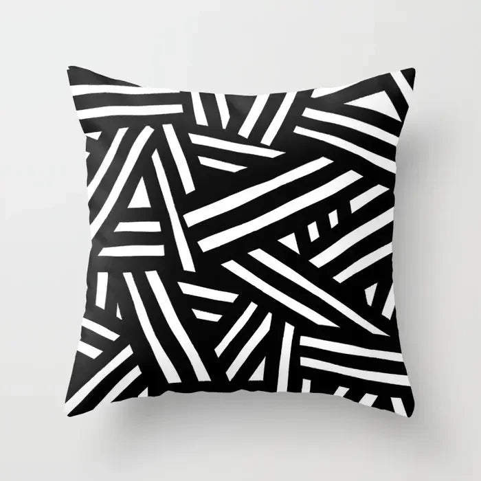 Moderne abstrakt geometriske fargerike putetrekk 45x45cm putetrekk for sofa kasteputer 60x60cm 50x50cm trendy hjemmedekor | Skanto