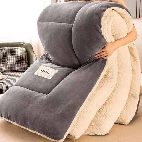 Skanto | Premium Dobbelt-Lag Fleece Vinterpledd | Ekstra Stor, Pustende & Ideell for Koselige Kvelder