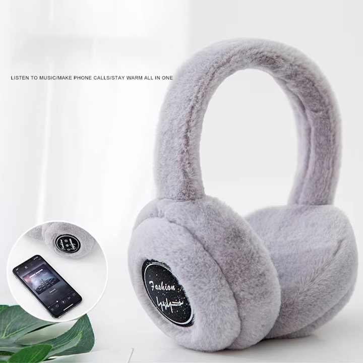 Kabelløse Plüsch-Ohrhörer med Bluetooth 5.2 og varme Felldesign