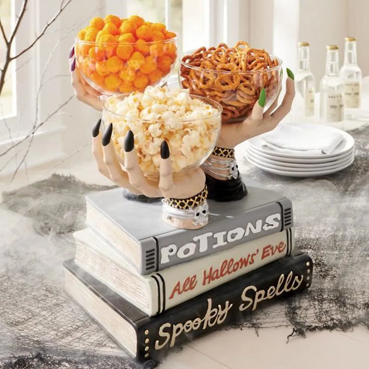 Skanto | Witch Hand Vintage Resin Party Snack Holder