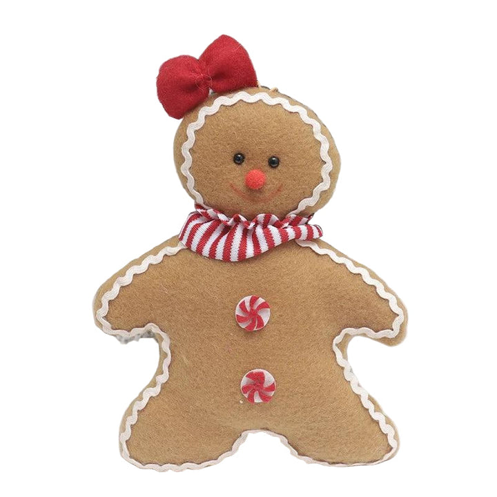 Skanto | Julepynt Plush Pepperkake Mønster Dørdekorasjon