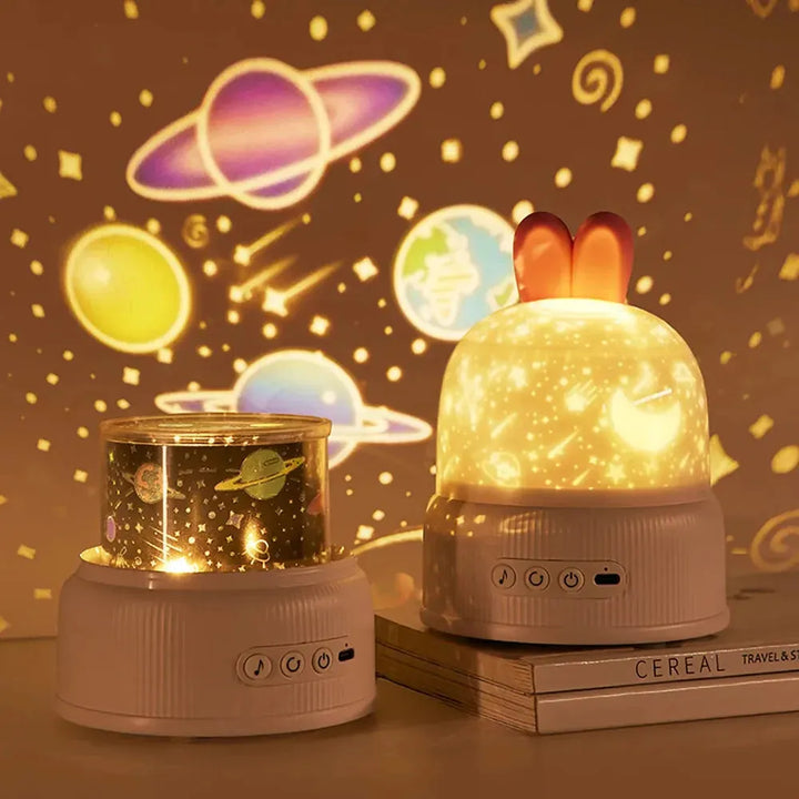 BunnyBeam Light – Søt kaninprojektor-nattlampe for barn