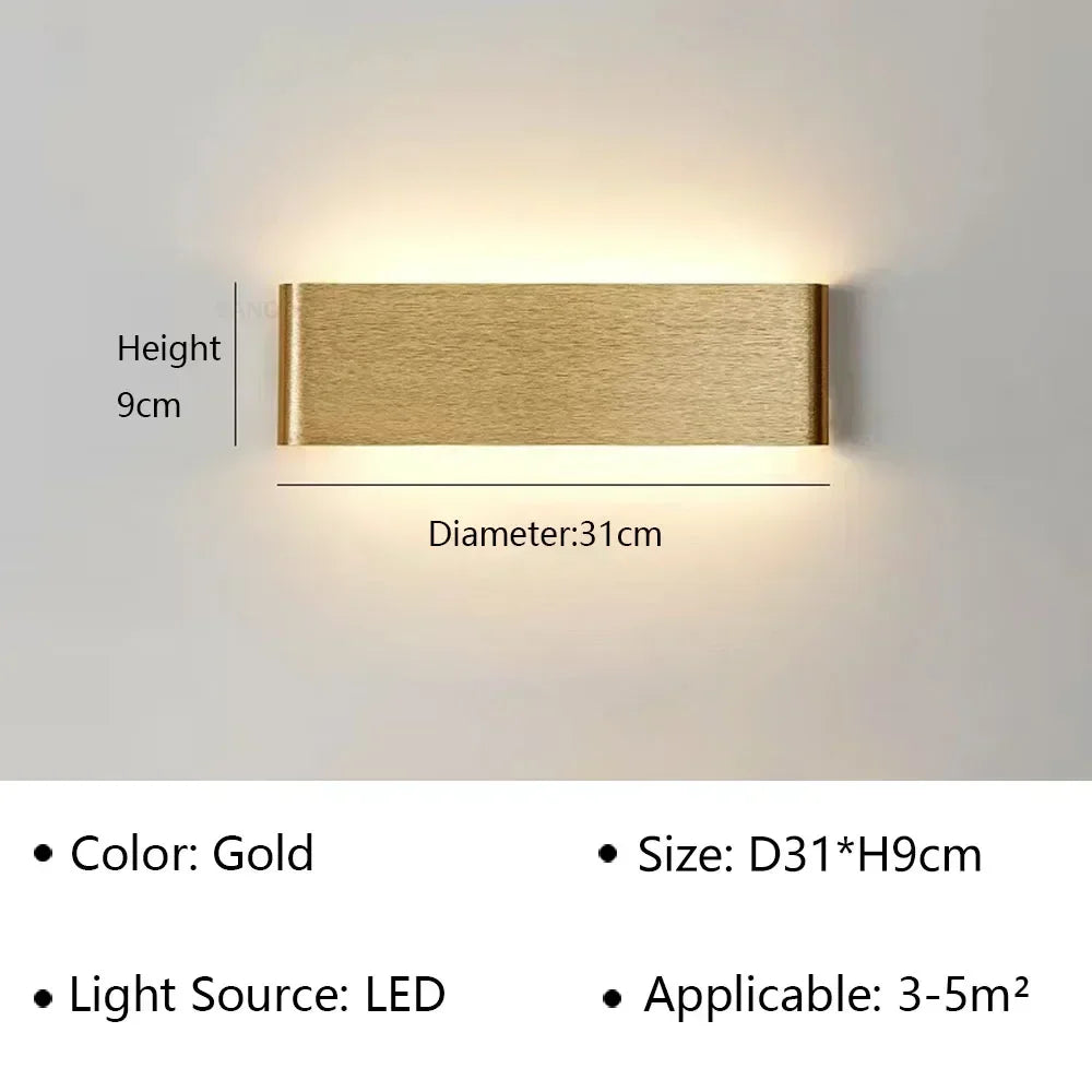Skanto | LumiEra Moderne LED Vegglampe | Stilrent Design | Varme hvite lys for soverom, korridor & bad