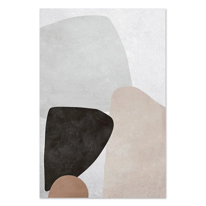 Skandinavisk Abstrakt Grå Rosa Granitt Veggkunst Fine Art Lerret Utskrifter Bilder For Moderne Leilighet Stue Soveroms Kunst dekor | Skanto