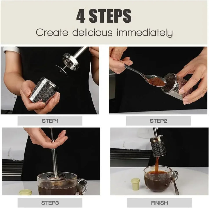 Skanto | Rustfritt Stål Gjenbrukbar Press Te Infuser