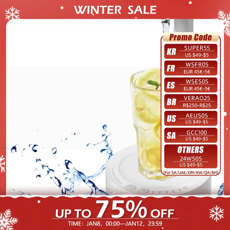 Skanto | Smart Elektrovann-dispenser for skrivebord - USB-lading, 7-trinns automatisk dispenser for 5-gallons og universale flasker