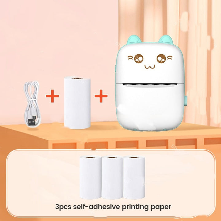 Mini Cat Thermal Skantouetooth Label Printer | Skanto