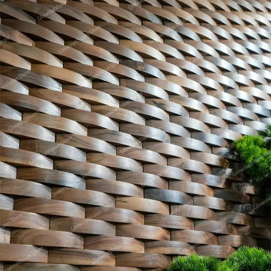 3D-Mosaik-Wandpanel fra Massivholz med Akustikdesign