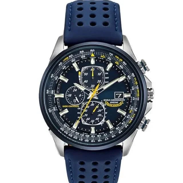 Skanto | Herre's Rustfritt Stål Chronograph Klokke med Kalender