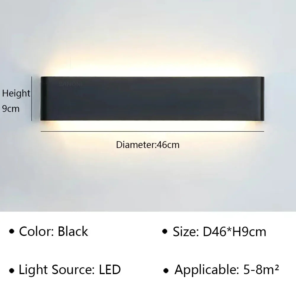 Skanto | LumiEra Moderne LED Vegglampe | Stilrent Design | Varme hvite lys for soverom, korridor & bad