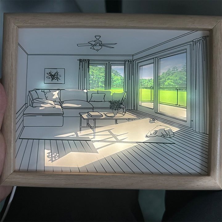 Skanto | 2D Maleri Kunst Lumina Kreativ LED Lampe