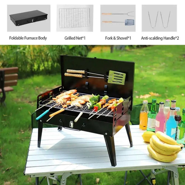 Skanto | Sammenleggbart stål hagegrill for camping & hage
