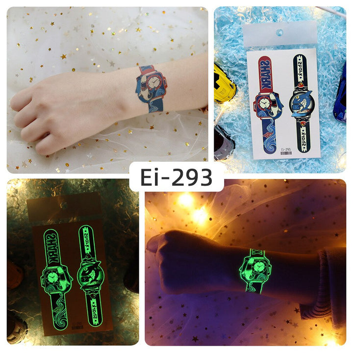 Skanto | Luminous Midlertidig Tatovering Klokke Klistremerke