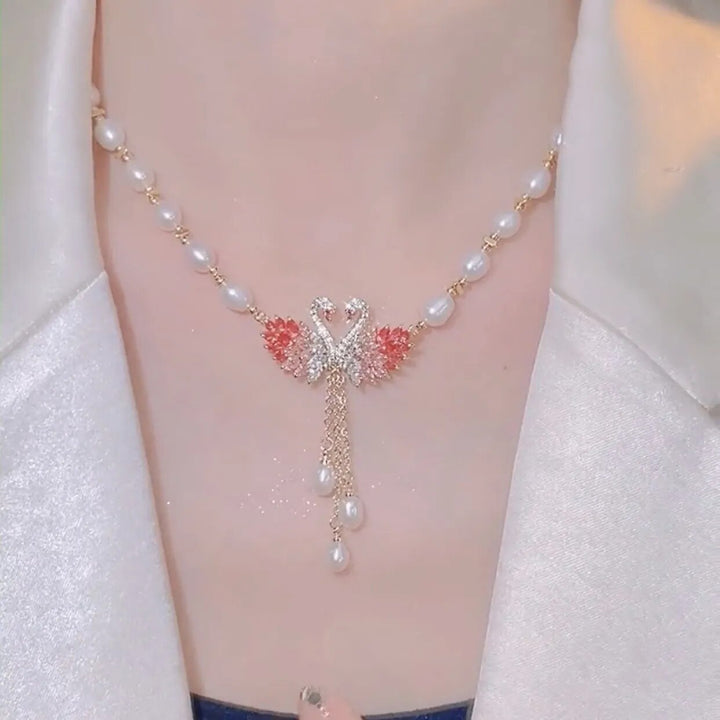 Skanto | Swan Love Charming Pendant Necklace