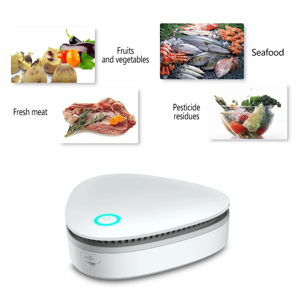 Skanto | Mini Ozone Generator PureZone | Luftrensere & Sterilisator | Bærbar & USB-ladbar | For Kjøleskap, Bil & Skap
