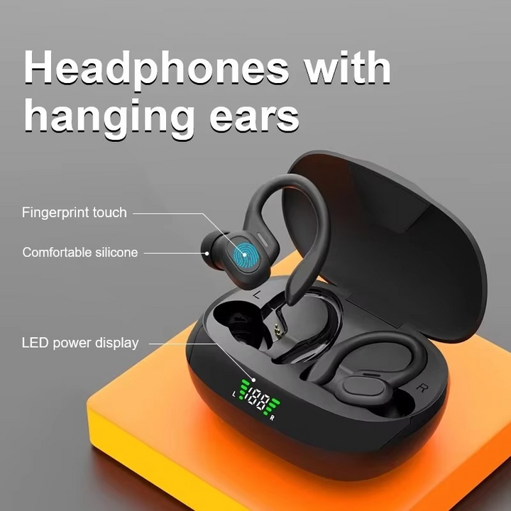 SP16 True Wireless Ohrbügeln, wasserdichte Sportkopfhörer med mikrofon og HiFi-stereo-lyd
