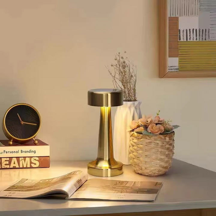 Skanto | Retro LED Berøringssensor Bordlampe - Oppladbar Nattlys for Hjemmet