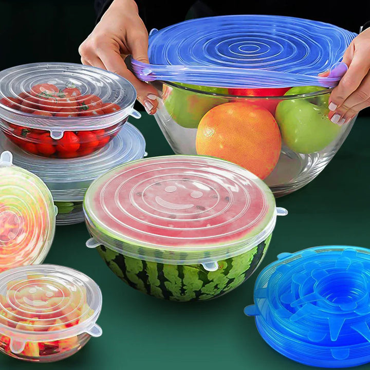 Skanto | Elastiske Silikon Lokkkapper 6PCS