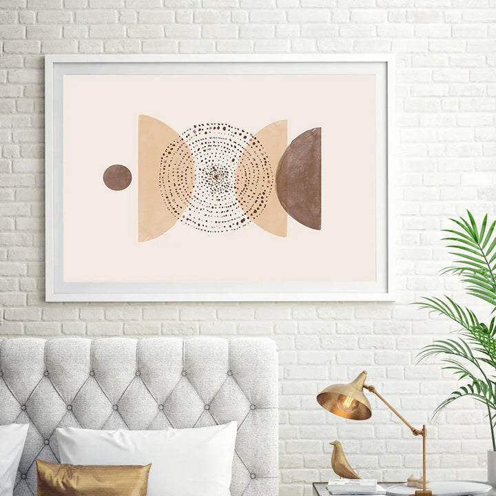 Minimalist Abstrakt Himmelsk Geometri Veggkunst Fine Art Lerret Utskrifter Sol Måne Plakater Bilder For Stue Soverom Kunst Dekor | Skanto