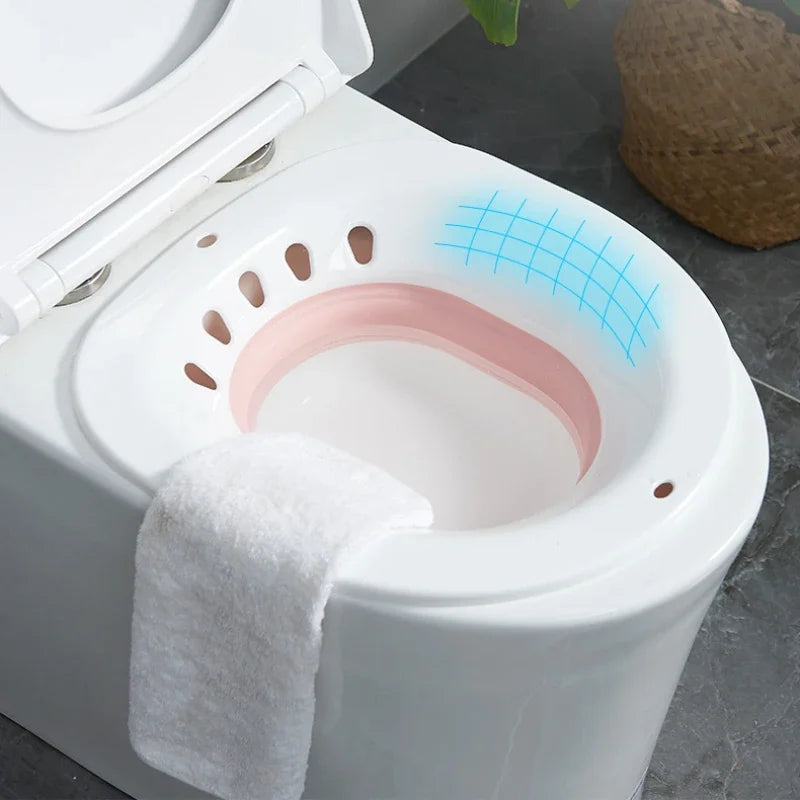 Skanto | Sammenleggbart bidet-badekar - Komfortabel sittebad for gravide kvinner, eldre mennesker, fødselspasienter og toalettmedisinskyllingstilbehør