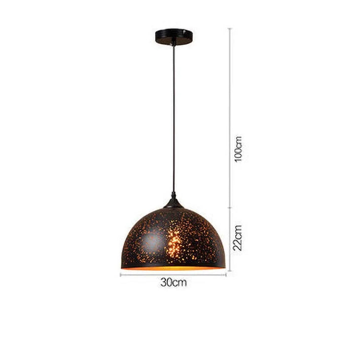 Skanto | Vintage Jern Pendellampe i Skandinavisk Retro Loftstil