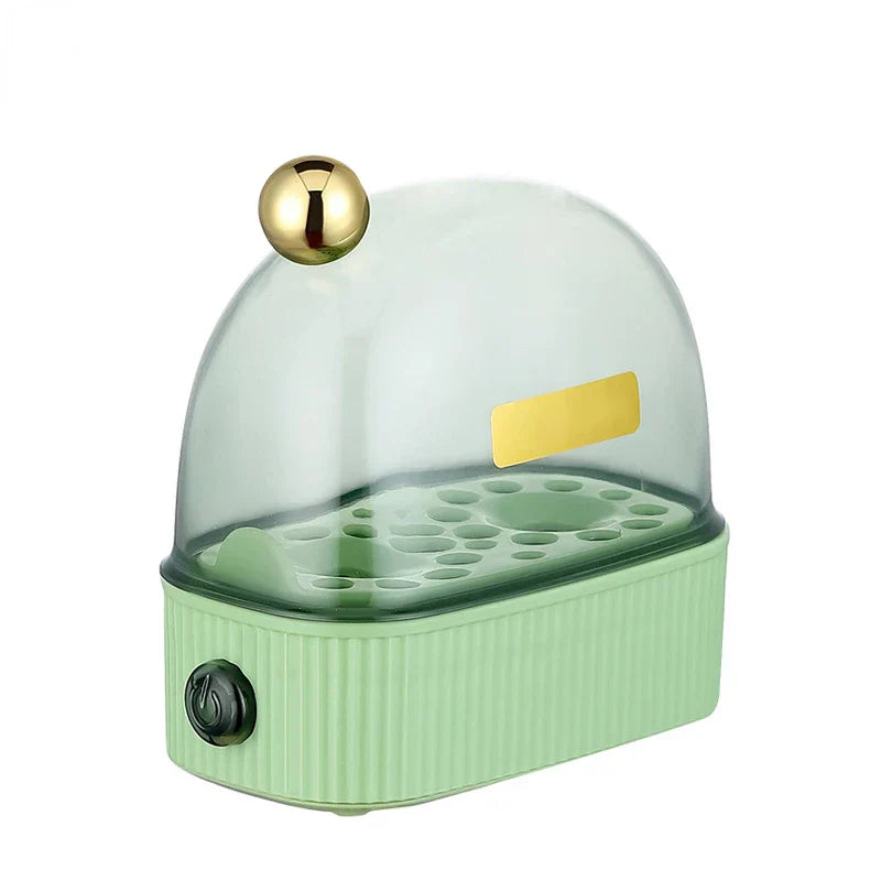 Skanto | 120W 220V Elektrisk Eggkoker & Egg Poacher - Automatisk Mini Frokostmaskin for 2 Egg, Bærbar Damper